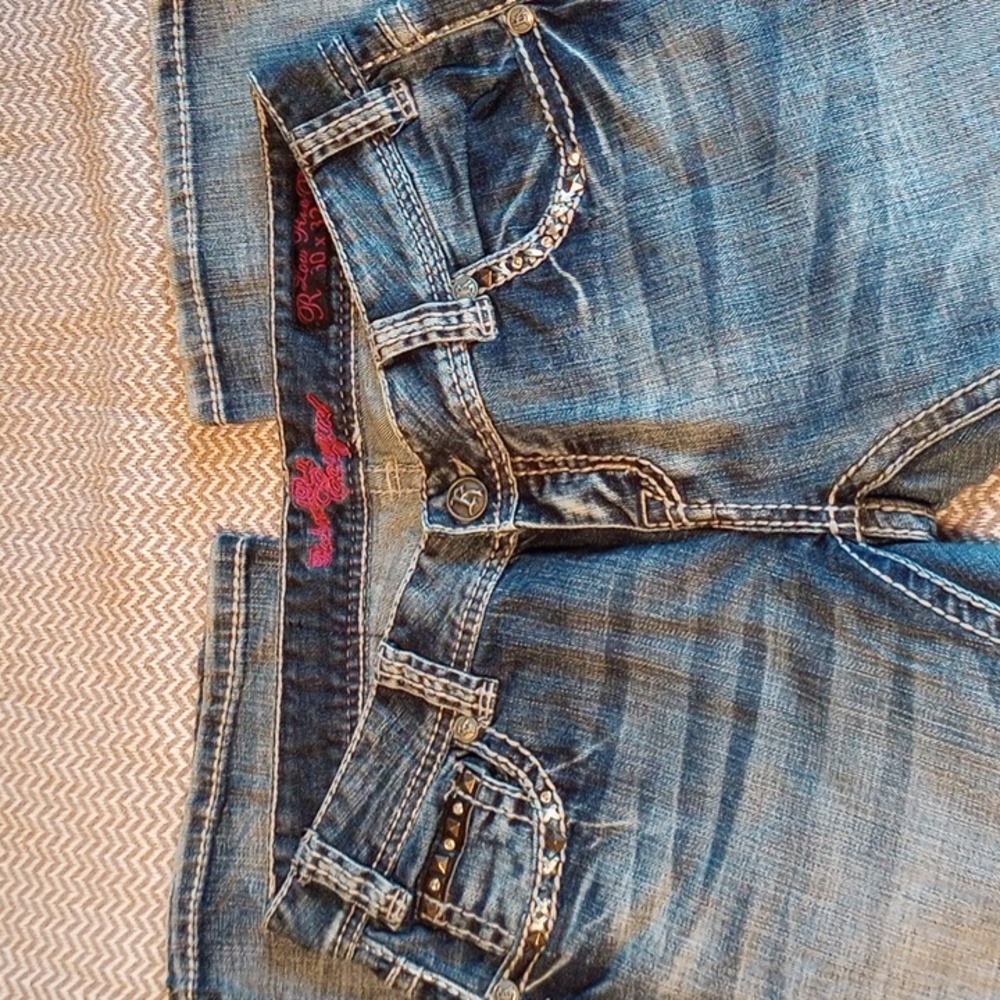 Rock And Roll Cowgirl Denim Jeans - image 2